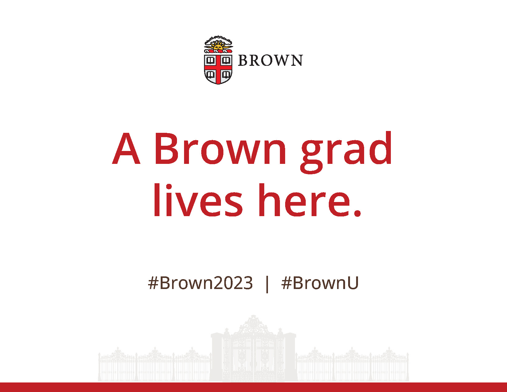 a Brown grad lives here poster