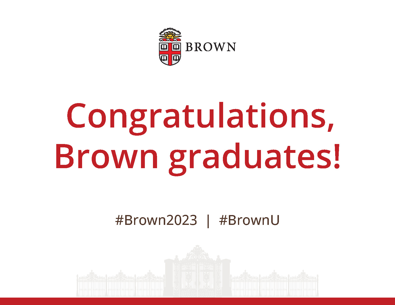 Congratulatons Brown grad poster
