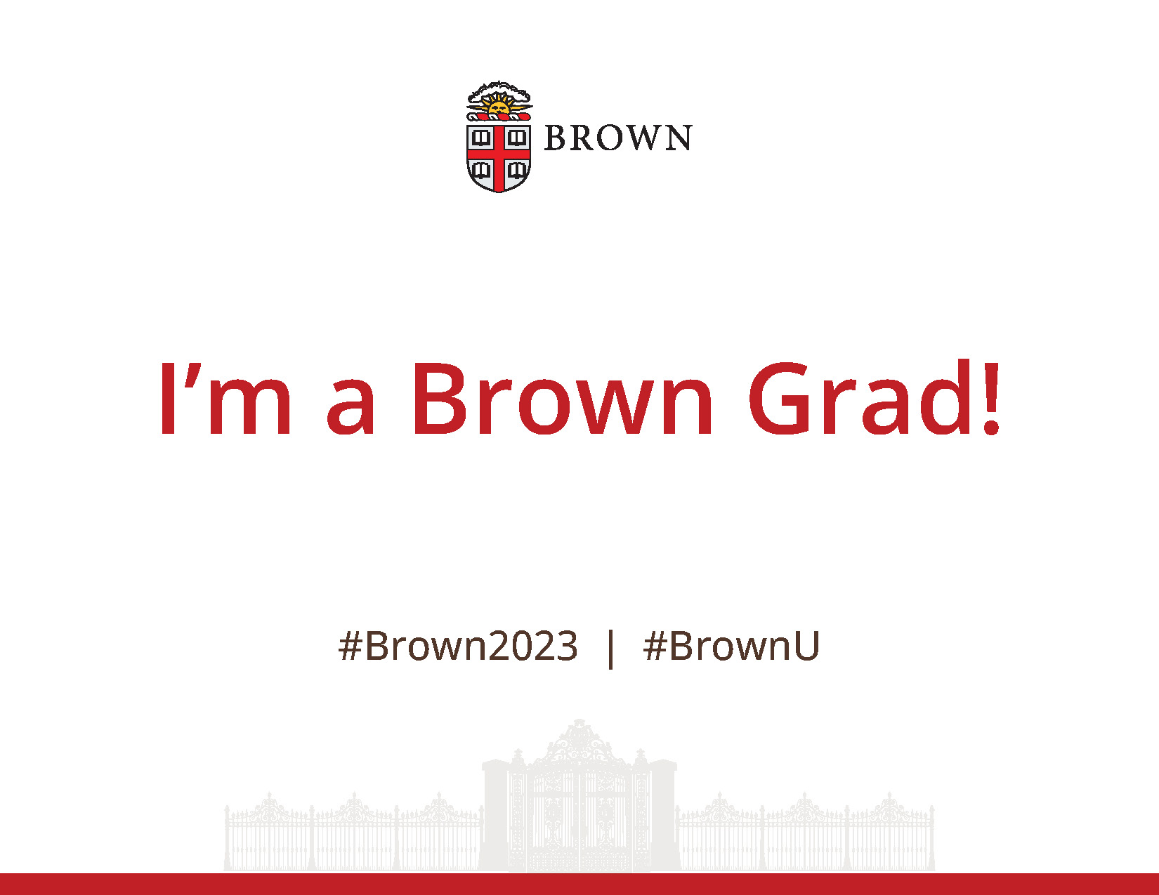 I'm a Brown Grad poster